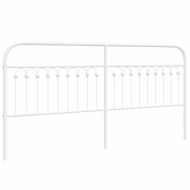 Метална резервна табла за легло, бяла, 193 см