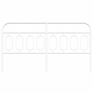 Метална резервна табла за легло, бяла, 183 см