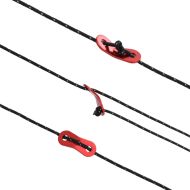 Опъващо въже за палатка с рефлекторни ленти и ключове 50 м 4 мм