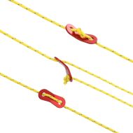 Опъващо въже за палатка с рефлекторни ленти и ключове 50 м 5 мм