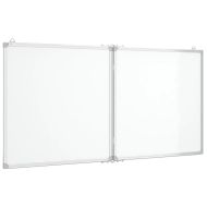 Магнитна бяла дъска, сгъваема, 120x60x1,7 см, алуминий