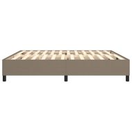 Рамка за легло с пружини, таупе, 200x200 см, плат