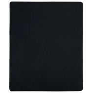 Чаршафи с ластик, 2 бр, черни, 180x200 см, памук