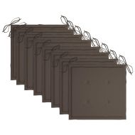 Сгъваеми градински столове, 8 бр, с възглавници, акация масив