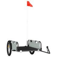 Ремарке за колело, сиво, Оксфорд плат и желязо