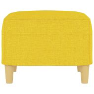 Табуретка, светложълта, 60x50x41 см, текстил