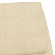 Релакс стол, кремав, текстил