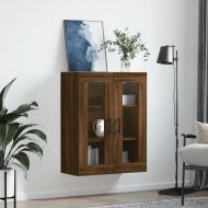 Стенен шкаф кафяв дъб 69,5x34x90 см