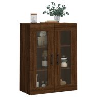 Стенен шкаф кафяв дъб 69,5x34x90 см