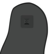 Стенно огледало черно 90x40 см