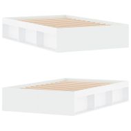 Рамка за легло, бяла, 120x200 см