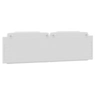 Мека табла за легло Viana, бяла, 180 см, изкуствена кожа