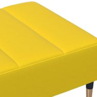 Табуретка, жълта, 77x55x31 см, кадифе