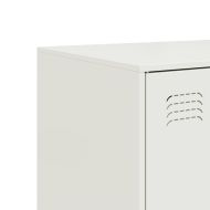 Бюфет, бял, 99x39x73 см, стомана