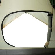 Куполна къмпинг палатка, 4-местна, зелена, водоустойчива