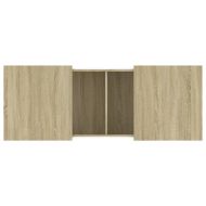 Кафе маса, дъб сонома, 100x55x40 см, инженерно дърво