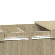 Кафе маса, дъб сонома, 100x55x40 см, инженерно дърво