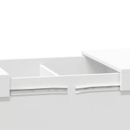 Кафе маса, бяла, 100x55x40 см, инженерно дърво