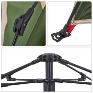 Къмпинг палатка куполна 4-местна зелена бързо освобождаване