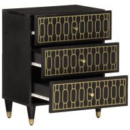 Нощно шкафче 50x33x60 см мангово дърво масив