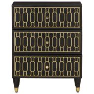 Нощно шкафче 50x33x60 см мангово дърво масив