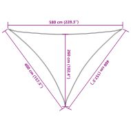 Слънцезащитно платно пясъчно 4x4x5,8 м 100% полиестер Оксфорд