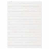 Градински сандък, бял, 50x50x68,5 см, масивна борова дървесина