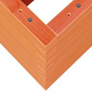 Градински сандък восъчнокафяв 70x40x68,5 см борово дърво масив