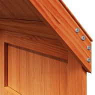 Покрив за детско легло, восъчнокафяв, 55x99x139,5 см, бор масив