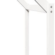 Покрив за детско легло, бял, 213x95,5x144,5 см, бор масив