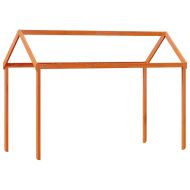 Покрив за детско легло восъчнокафяв 217x85,5x154 см бор масив