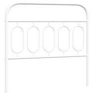 Метална резервна табла за легло, бяла, 100 см