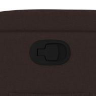 Изправящ реклайнер стол, тъмнокафяв, текстил