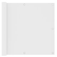 Балконски параван, бял, 90x400 см, оксфорд плат