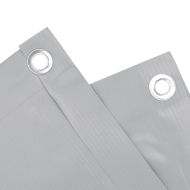 Параван за тераса, сив, 400x120 см, PVC