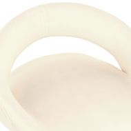 Бар табуретки, 2 бр, кремави, кадифе