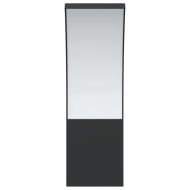 Външни LED стенни лампи, 2 бр, черен, лят алуминий