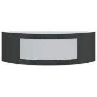 Външни стенни осветителни тела 2 бр черни неръждаема стомана