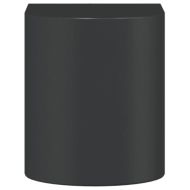 Външна стенна лампа, черна, лят алуминий