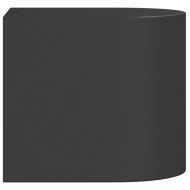 Външна стенна лампа, черна, лят алуминий