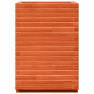 Градинска кашпа, восъчнокафява, 50x50x72 см, борово дърво масив