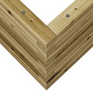 Градинска кашпа, 90x60x45,5 см, импрегнирано борово дърво