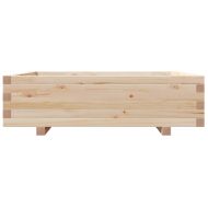 Градинска кашпа 90x90x26,5 см масивна борова дървесина