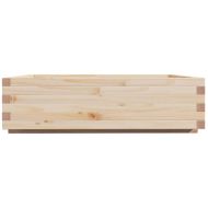 Градинска кашпа 90x90x26,5 см масивна борова дървесина