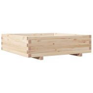 Градинска кашпа 90x90x26,5 см масивна борова дървесина
