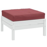 Палетна възглавница, меланж виненочервени, 60x60x9,5 см, плат