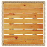 Бистро комплект с възглавници 3 части бежов полиратан