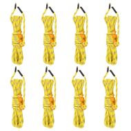 Опъващи въжета за палатка с ключове и рефлектори 8 бр 4 м 4 мм