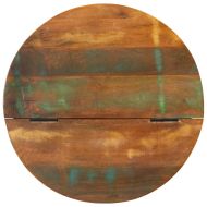 Маса за кафе, бяла, 50x27 см, регенерирано дърво масив