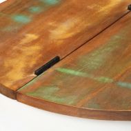 Маса за кафе, бяла, 50x27 см, регенерирано дърво масив